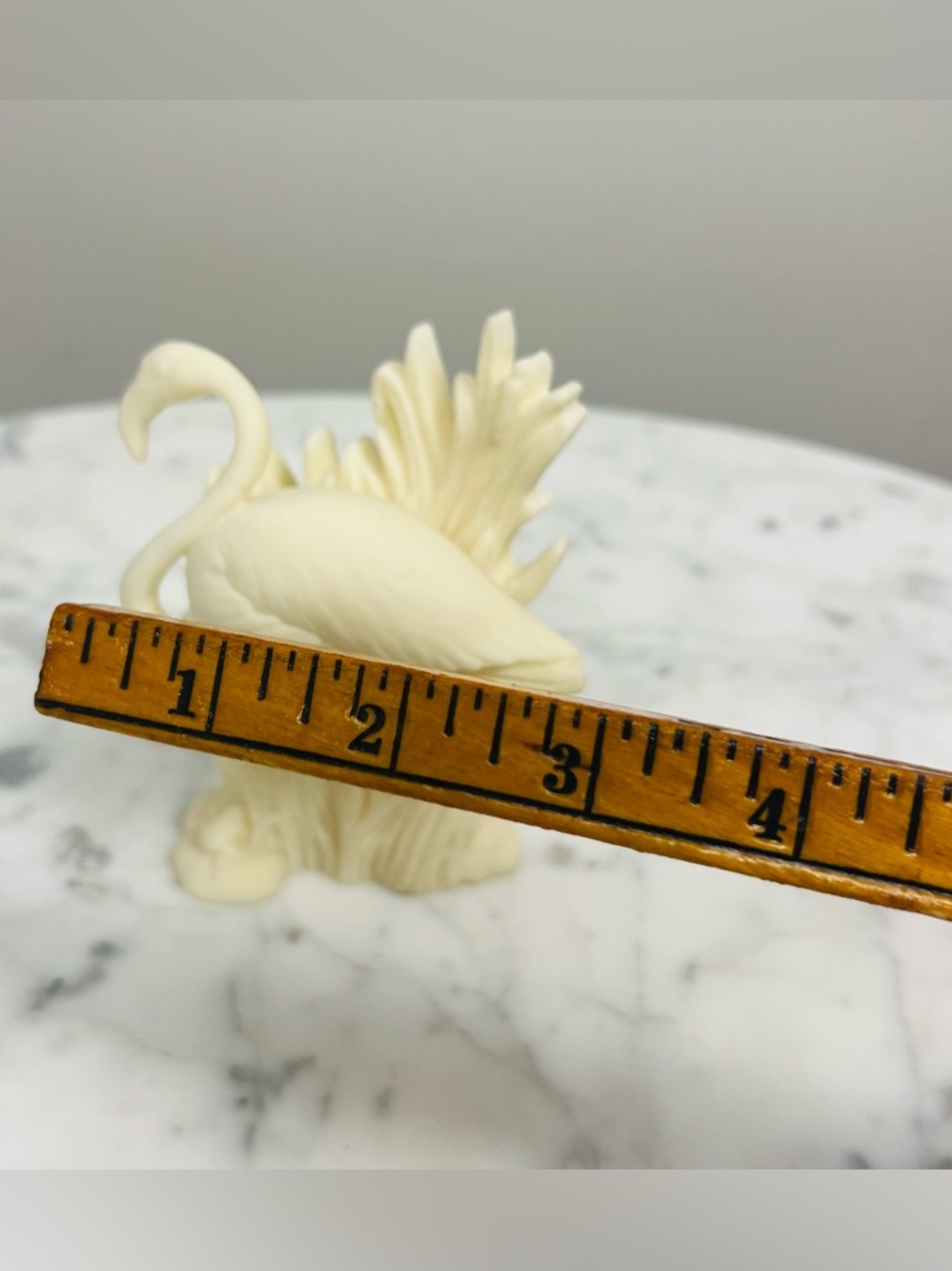 Vintage Coralei of Hawaii Cultured Coral Pink Flamingo Figurine – 1970s - Picture 8 of 8
